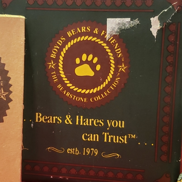 Boyd's Bears & Friends Bearstone Figurine  Bedtime W/Box - Picture 5 of 6